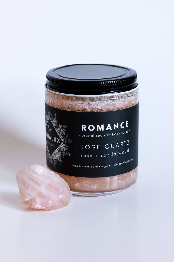 ROMANCE Rose Quartz Crystal Body Scrub