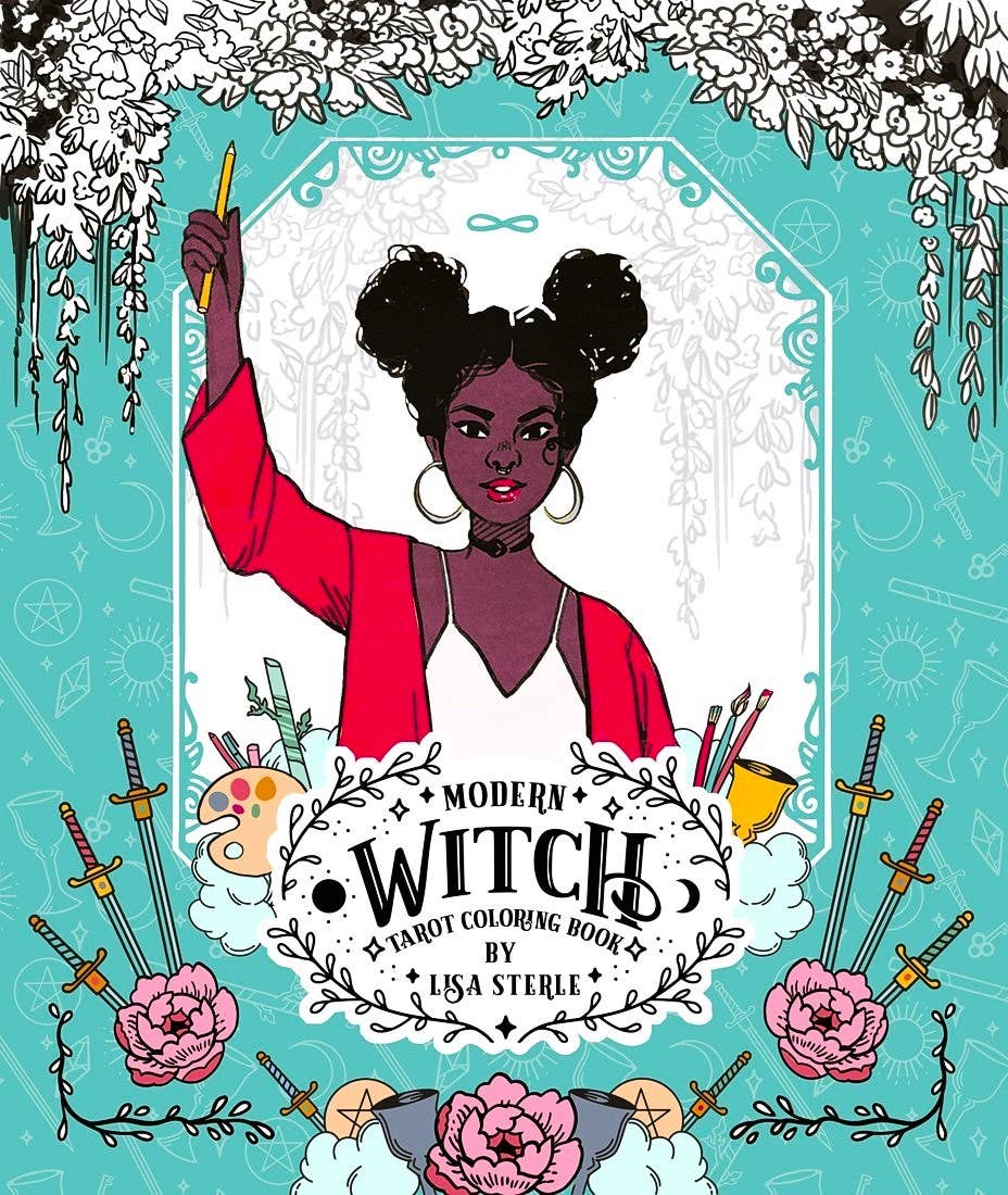 Modern Witch Tarot Coloring Book