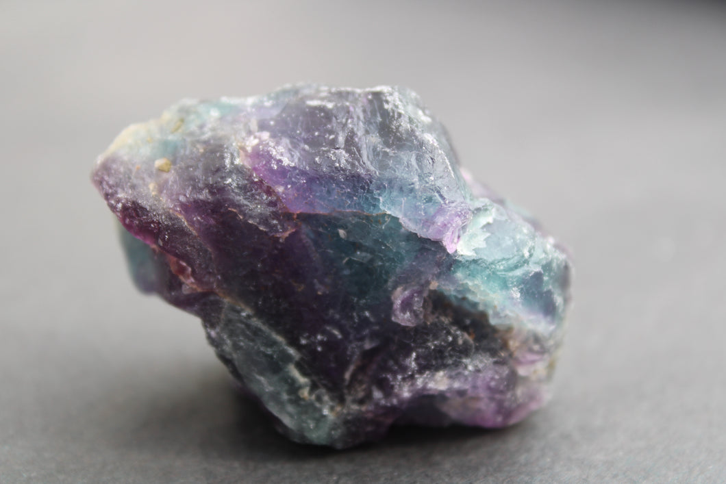 Rainbow Fluorite Rough Cut